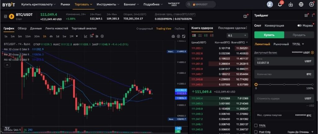 Bybit спотовая торговля
