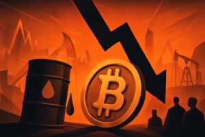 Bitcoin откатывается к $75 000 на фоне рекордного роста нефти и геополитической напряжённости